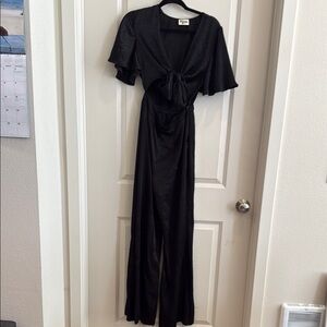 Show me your mumu Black Wrap Jumpsuit